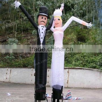 Newest bridegroom and bride air dancer/wedding sky dancerair tube for wedding business