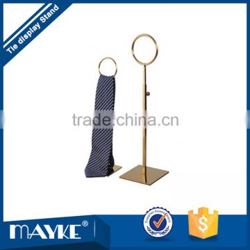 Factory direct supply for shopwindow with Round Metal Electroplating Man's Tie display stand