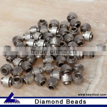 Stone diamond cable beads