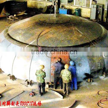 rocket dish tank dish ends metal hemisphere