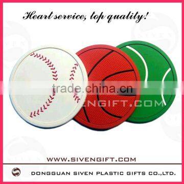 New Design Custom Soft Pvc Tea Cup Coaster