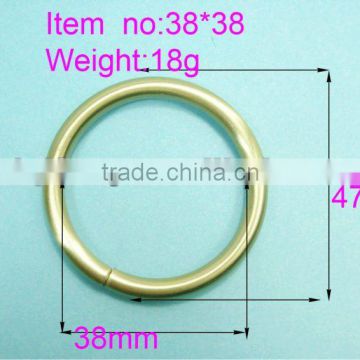 china manufacturer fashion gold plated circle o ring for handbag