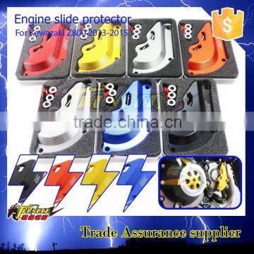 Aluminium CNC parts and Anodize engine protector for kawasaki z800