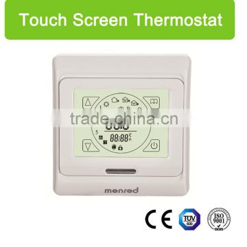 menred underfoor heating touch screen temperature controller