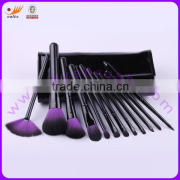 Newest Cosmetic Brush Set with Aluminum Ferrule and Wooden Handle