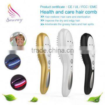 argan oil wholesale LED hair combs massage combs for thin hair