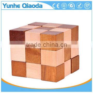 Factory supply baby Education toy wooden magic cube puzzle
