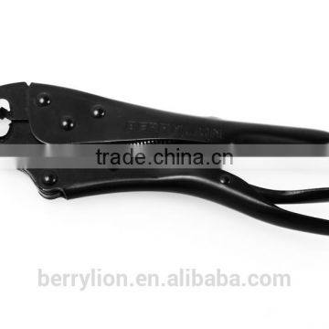 Berrylion Locking Pliers 10"/250mm Black finished flat jaw Lock Plier