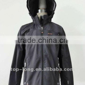 Men softshell jacket with hood windproof waterproof