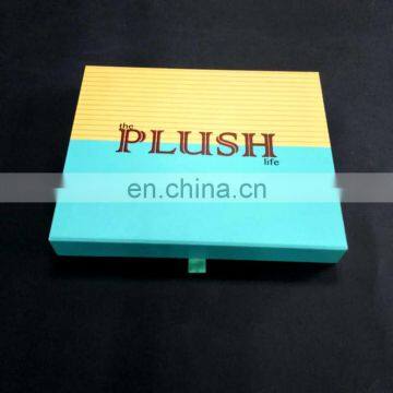 Handmade custom clothes packaging box with velvet inside luxury clothing packaging box