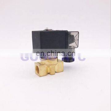 GOGO 2 way Brass water solenoid valve 0bar low pressure start G1/4" Orifice 4mm/5mm/6mm 12V 24V DC 220V normal close valve