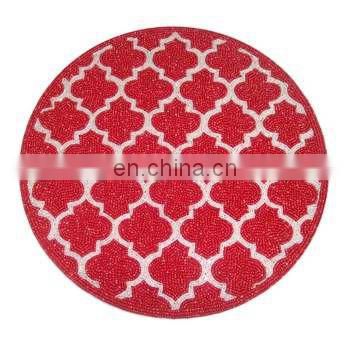 latest design red colour designer placemats