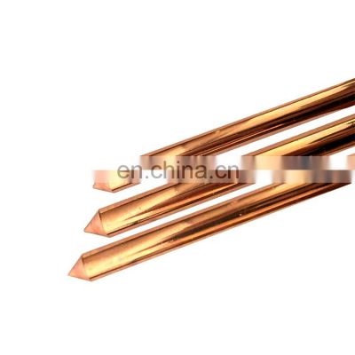 Low Price Bs Standard Solid Threaded Copperbonded Earth Rod Copper Bond Electrode Rods