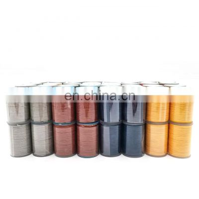 0.35MM High Tenacity Wax Thread Round 44 Color Available Polyester Cored Round Wax Thread