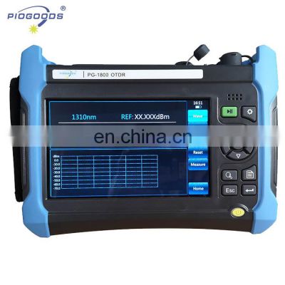 PG-1800 OTDR 1310/1490/1550/1625nm,37/38/36/36dB,build in power meter laser source VFL colorful screen touch