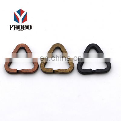 Good Reputation Accessories Chain Triangle Shape Metal Key Split Ring For Gift