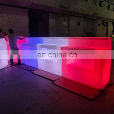 LED circle bar table counter for event Luminous Glow Mobile Led Portable Cocktail Bar Outdoor Led Bar Counter