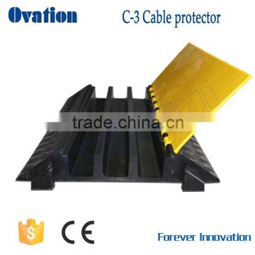 Factory direct 3 channel rubber cable protector humps