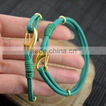 LFD-B0012 ~ New Design Sheepskin High Quality Braided Multilayer Leather Cords Bracelets & bangles Charm Men Women Jewelry