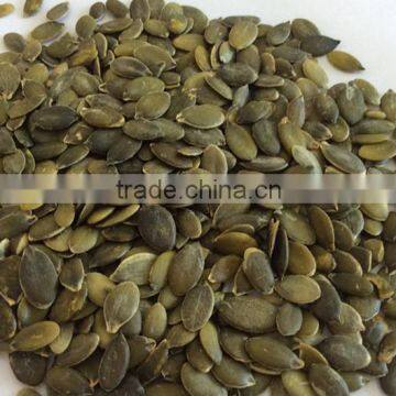 Organic ,dark green pumpkin seeds grown without shell grade AA