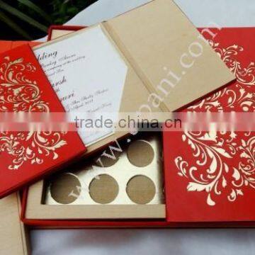 Laser cut wedding invitation Box