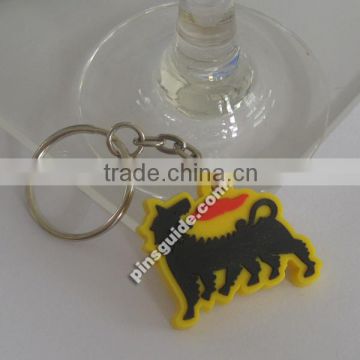 Factory supplier wholesale 3d soft pvc keychain