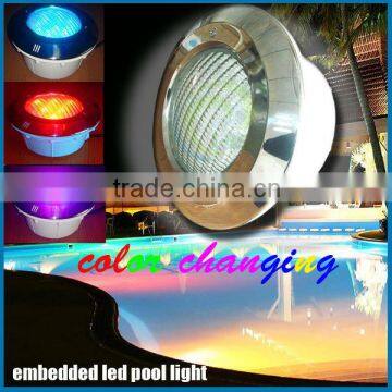 par 56 led swimming pool lights,54W PC rgb led swimming pool light with remote, 298*67mm