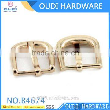 Custom Light Gold Metal Hardware Belt Accessories Pin Buckles