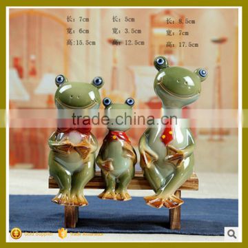 Home Decoration frog, ceramic animal crafts for wholesale