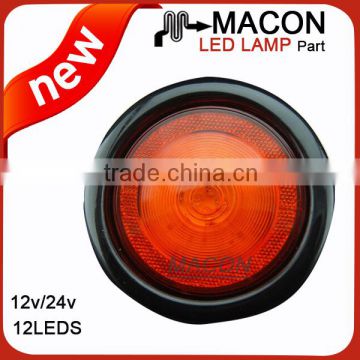 4inch Round LED Tail Rear Light for Trailer Truck Bus