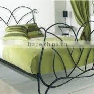 Cheap Wooden Slats/Steel Slats Single Metal Garden Bed, American Style Bed, European Style Bed