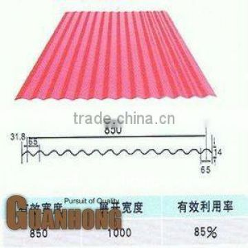 Color coated circular corrugated galvanized steel sheet