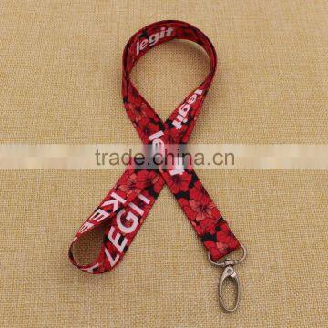 Hot sale fashion custom logo polyester sublimation lanyard