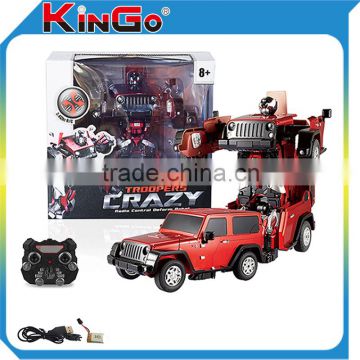Hot Sale Rechargeable Toy Car Electric Car Toy Deformation Robot For Kids