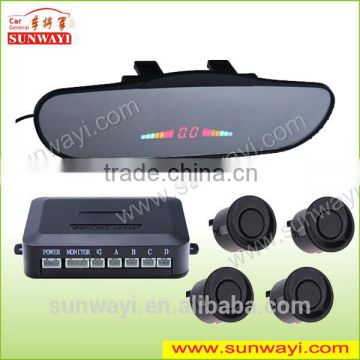 High quality Car Accessory of Rearview Mirror Parking Sensors Alarm System for Driver Security