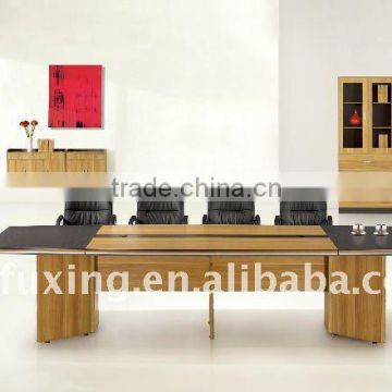 simple rectangle wooden conference table / desk