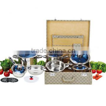Stainless steel Stock Pot/shallow set/cookware 16PCS