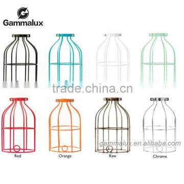 Custom Industrial Cage Lamp. Choice of Cage and Cord Color.