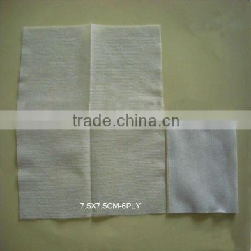7.5X7.5cm, 6-ply, Nonwoven cleaning swab