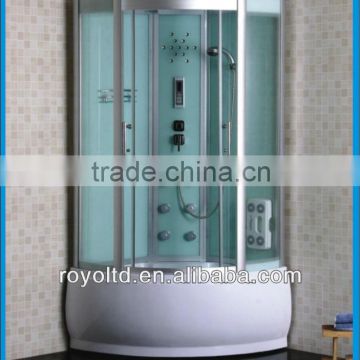 Complete shower cabin with walk in bathtub Y613