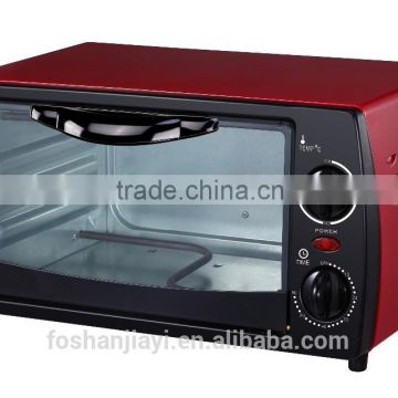 Lowest MOQ 2 control knobs red colour 9L electric oven,2 slice mini toaster oven