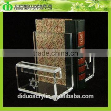 DDE-B194 Trade Assurance Shenzhen Factory Wholesale Clear Acrylic Bookends