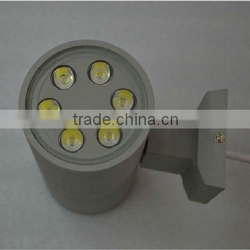 CE ROHS Approval high quality up and down light source outdoor wall mounted dark grey led light