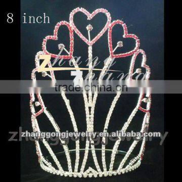 Wholesale large Valentine's day pageant crown