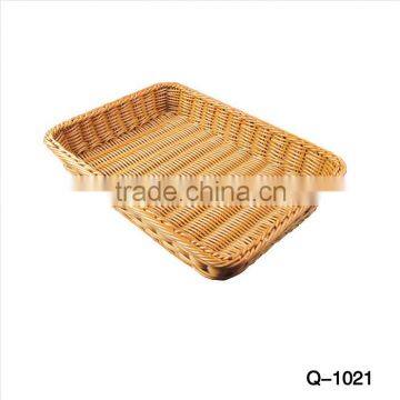 OEM factory Supermarket use cane-imitated baskets for fruits