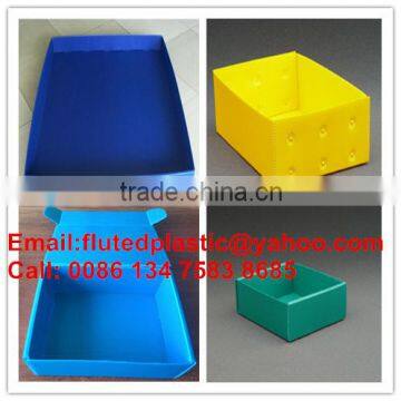 Durable corrugated foldable plastic box