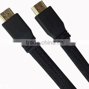 hot sale high quality 1080P nylon braid HD MI cable male to male with high resolution