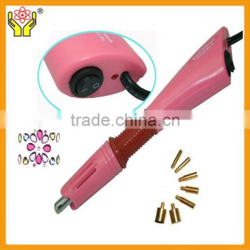 Plastic handle crystal stone for dress