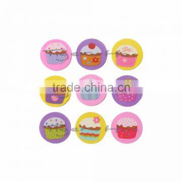 Wholesale High Quality Novelty 9 PK Cupcake Shaped Scented Eraser