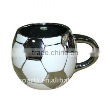 ceramic football mug, e/p